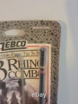 NOS Vintage Zebco Rhino Tough 33 Rod & Reel Combo ZR33 New Sealed 1990