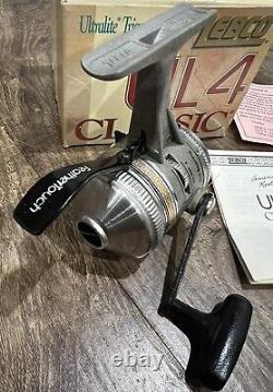 New Vintage Zebco UL4 Classic Fishing Reel Triggerspin Ultralight Feathertouch