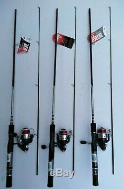 New Zebco 33sp Authentic Spinning Z-GLASS Rod Medium 6' REEL Combo
