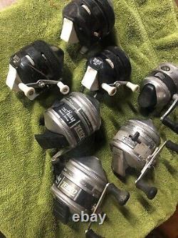 Old Vintage Zebco 33, The Hawg, 202, Fishing Reels Lot of 7