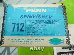 Penn 712 Greenie Beautiful, Only Minor Wear, Box+manual+lube+ Ex Parts Made USA