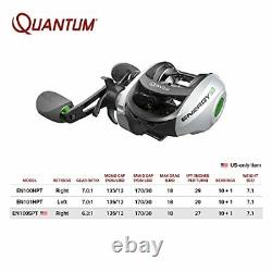 Quantum Energy S3 Baitcast Fishing Reel Size 100 Reel Right-Hand Retrieve Con
