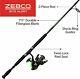 Quantum Fishing Zebco Bite Alert Spinning Reel And 2-piece 7ft Fishing Rod Combo
