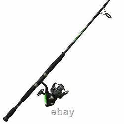 Quantum Fishing Zebco Bite Alert Spinning Reel and 2-Piece 7FT Fishing Rod Combo