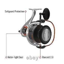 Quantum Reliance Spinning Fishing Reel, Durable Aluminum Body, Right or Left