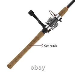 Quantum Reliance Spinning Reel and Fishing Rod Combo, Durable Graphite Rod wi