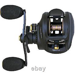 Quantum Smoke HD Baitcast Fishing Reel, Size 200 Reel, Right-Hand Retrieve