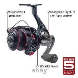 Quantum Smoke Spinning Fishing Reel, Changeable Right- or Left-Hand Retrieve