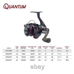 Quantum Smoke Spinning Fishing Reel, Changeable Right- or Left-Hand Retrieve