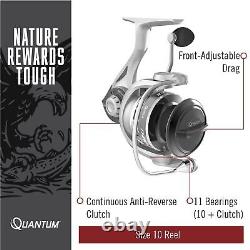 Quantum Throttle Spinning Reel and Fishing Rod Combo