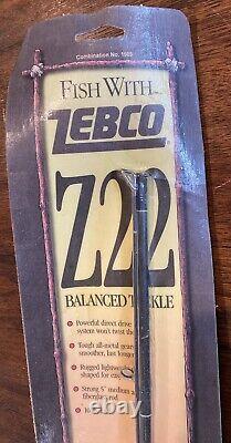 RARE! 1990 Zebco Z22 Balanced Tackle Combination No. 1505. 4079T 5' Med Action