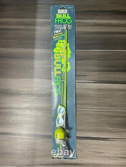 RARE VINTAGE Zebco Bull Frog 1604 Fishing Rod And Reel NEW