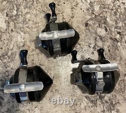 RARE! Vintage ZEBCO Model 33 BLACK SPINNER Reels. Lot Of 3. Circa 1954-1957