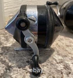 RARE! Vintage ZEBCO Model 33 BLACK SPINNER Reels. Lot Of 3. Circa 1954-1957