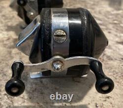 RARE! Vintage ZEBCO Model 33 BLACK SPINNER Reels. Lot Of 3. Circa 1954-1957