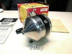 RARE ZEBCO FISHING REEL With BOX HEAVY DUTY SPINNER, MODEL 55 SUPER CLEAN