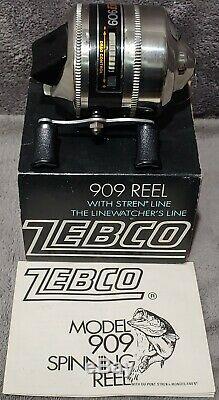 READ 8 Vintage Zebco 909 Spin Cast Reel in Box Collection Group Lot 7/8 Versions