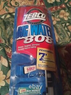 Rare Big Water 808 ZEBCO Fishing Pole Set Brand New