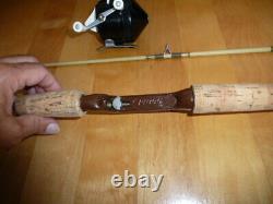 Rare Vintage Fishing rod reel Zebco Centenial Beautiful Shape collectable lure