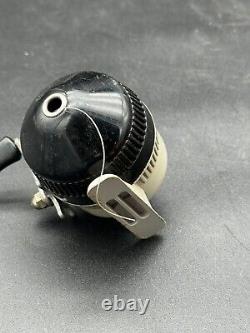 Rare Zebco Closed Face Spinning Fishing Reel Model US76 Black And White