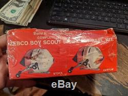 Sealed Box Vintage Zebco Red & White 202 Boy Scout