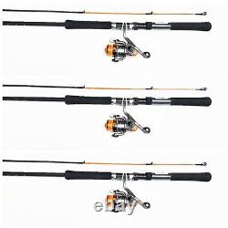Set of 3 Zebco Crappie Fighter 12' Spinning Combos #CRFUL122LA
