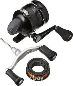 Spincast Fishing Reel, Instant Anti-Reverse Clutch, All-Metal Gears, Size 30 Reel