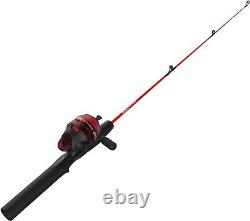 Spincast Reel and Fishing Rod Combo, 30-Inch Durable Fiberglass Rod