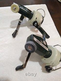 TWO Zebco Cardinal 4 Vintage Spinning Reels different early and late versions