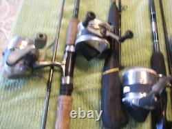 Used fishing rods and reels lot