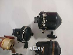 VINTAGE Fishing REEL LOT of 14 Zebco Daiwa Johnson Shakespeare