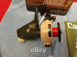 VINTAGE ZEBCO CARDINAL 7 SPINNING REEL SWEDEN NOS UNUSED IN BOX With WRENCH MANUAL