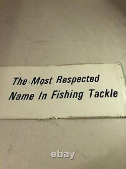 Vintage 1963 Zebco Fishing Tackle Advertising Sign Rare Store Display Reel rods