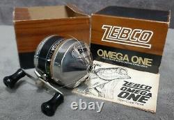 Vintage 1976 Zebco Omega One New in Box Includes Paper Manual Made in USA