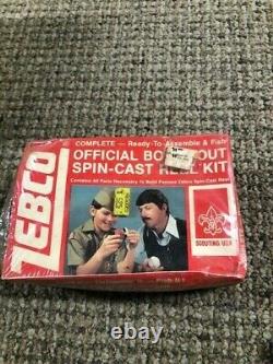 Vintage 1979 New in Box Zebco Boy Scout 202 Spin Cast Reel Kit Made in USA LOOK