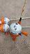 Vintage 1982 Lot Of 3 Snoopy Woodstock Fishing Poles Excellent Working Condition