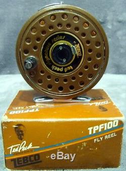 Vintage 1986 Zebco TPF100 Fly Reel Mint in Box Ted Peck Signature Series Japan
