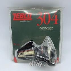 Vintage 1990 Zebco 304 Spinning Fishing Reel 8lb Line SEALED NEW