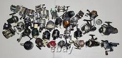 Vintage Assorted Fishing Reels Lot of 38 (Shakespeare, Daiwa, Pfluger, Zebco)