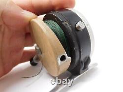 Vintage Early Zero Bomb Hour Zebco Antique Fishing Reel in Box withInstructions