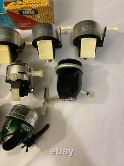 Vintage Fishing Reel Lot Casting Spinning Remington Bronson Zenith Zebco In Box