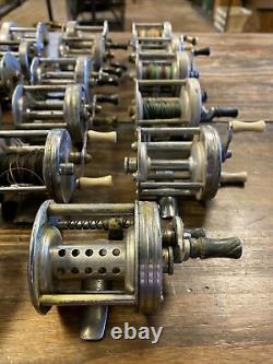 Vintage Fishing Reel Lot Of 20 Zebco Shakespeare Garcia Mitchell AS-IS Collector