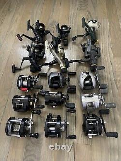 Vintage Fishing Reel Lot Shimano Lews Zebco Daiwa Abu Garcia Abu Sweden Antique