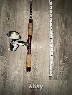 Vintage Garcia Conolon B501-a Fishing Rod With Zebco Cardinal 3 Spinning Reel