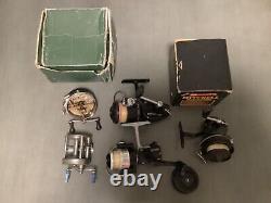 Vintage Lot Of Fishing Reels 3/Mitchell(working cond), St Dennis(repair), Zebco