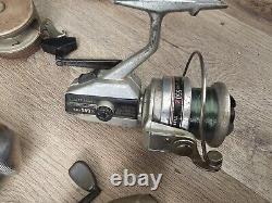 Vintage Lot of 8 Fishing Spin Cast Reels