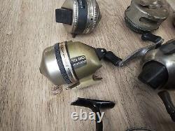 Vintage Lot of 8 Fishing Spin Cast Reels