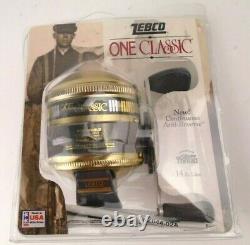 Vintage One Classic Continuous Anti-Reverse Zebco Fishing Reel NOS New n Package