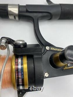Vintage Penn 4400ss 4400 SS Spinning Reel With Zebco 1645TK-GWD2 Rod