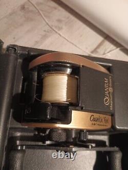 Vintage Quantum Zebco Reel Rippin Pitchin Crankin Old Reel